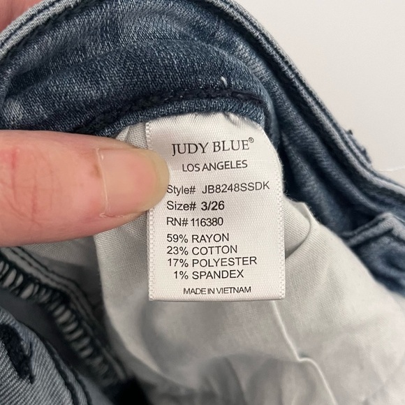 JUDY BLUE Skinny Fit Blue Jeans Size 3/26 - Picture 8 of 12